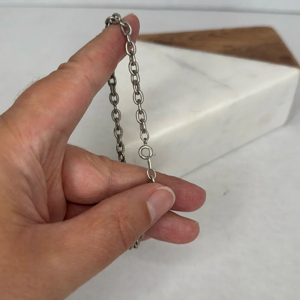 Vintage Silver Chain Bracelet lot C11